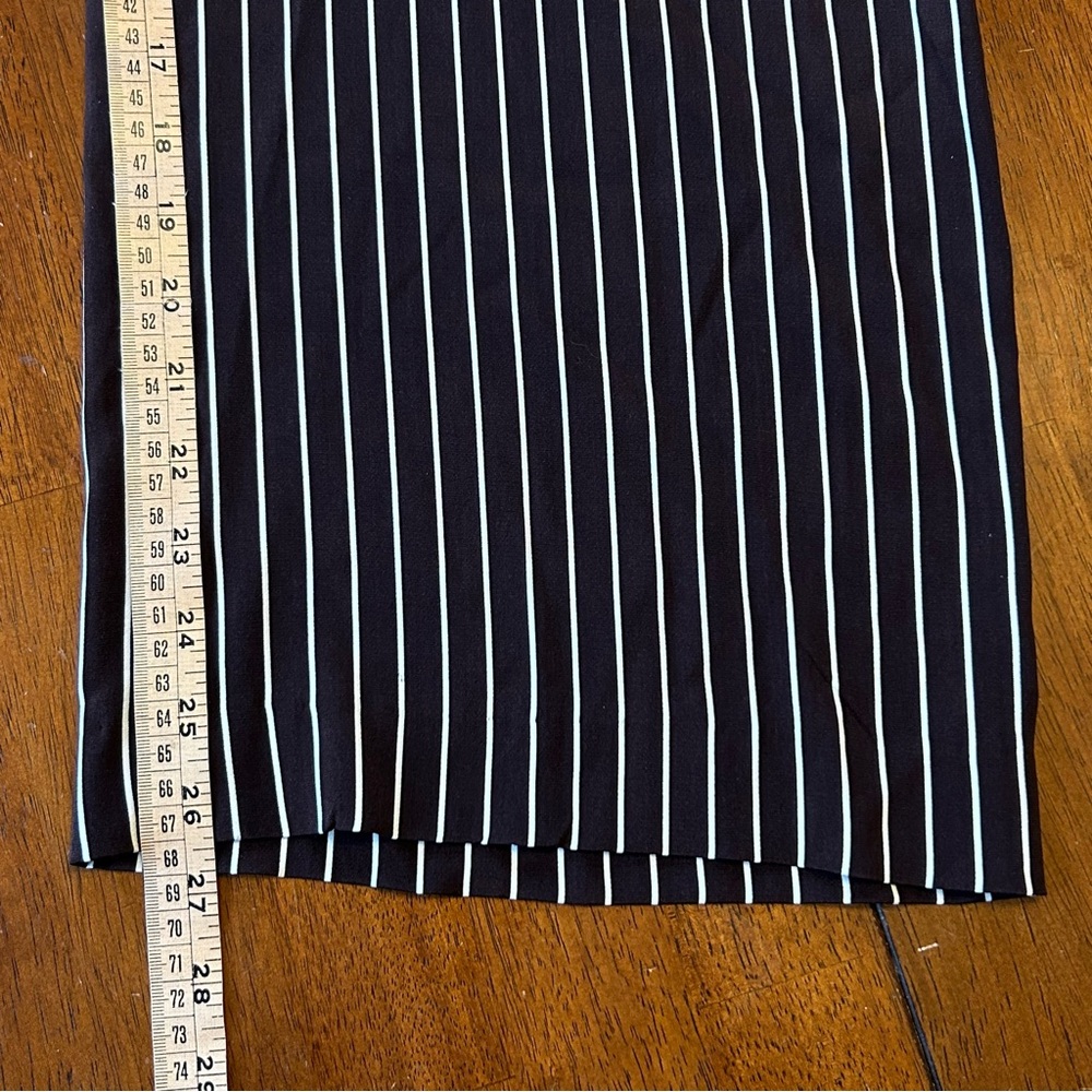 Ralph Lauren Collection Purple Label Brown/ White Pinstriped Silk Pants Sz 6 EUC - Picture 10 of 10